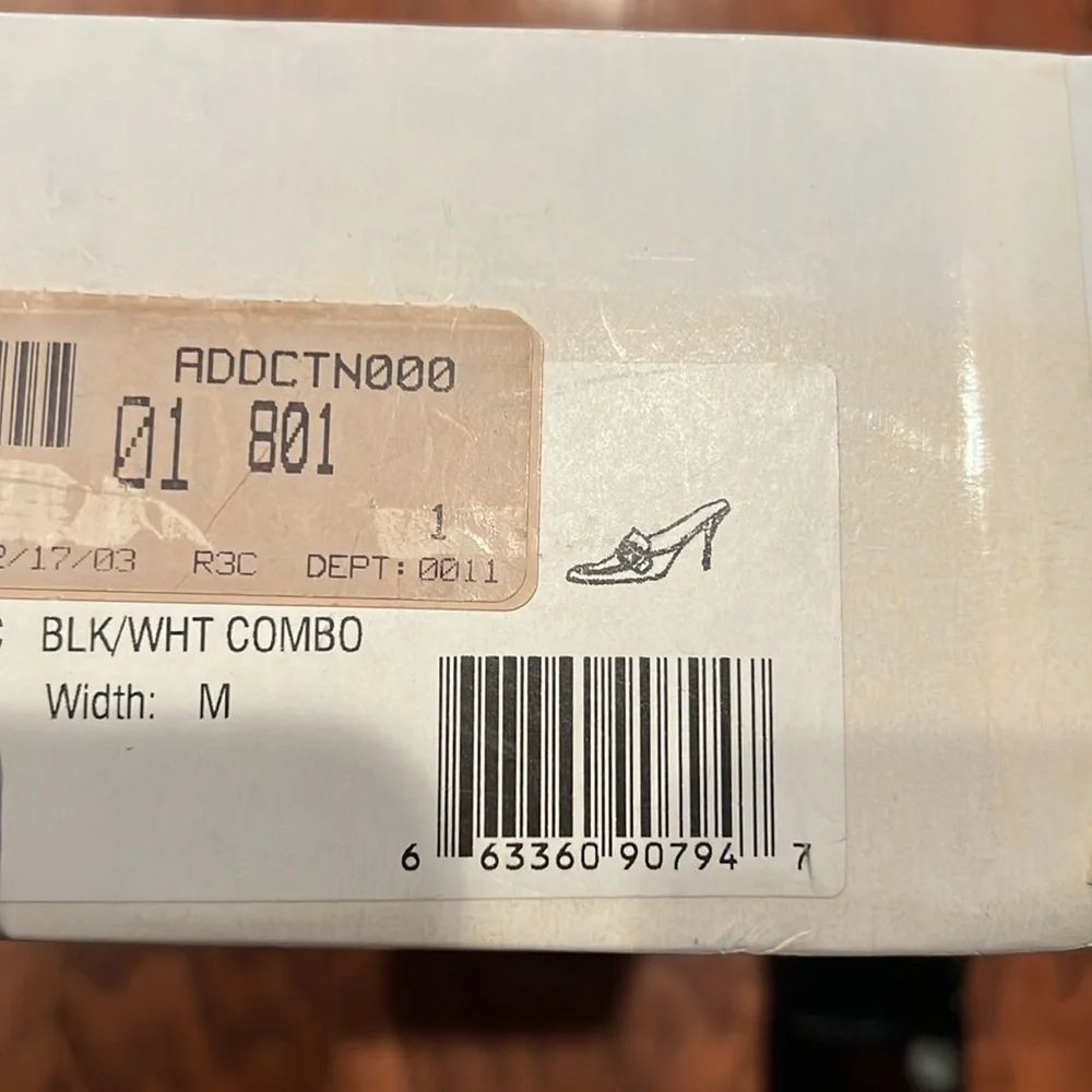 Coach monogram logo mule sz 10 black and white - Picture 5 of 5